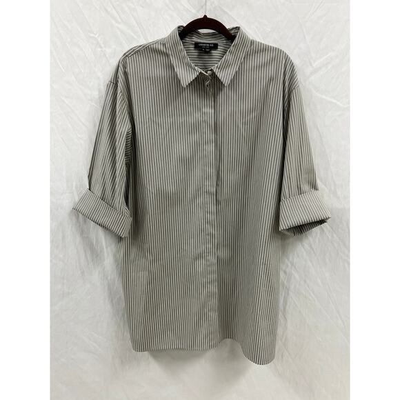Lafayette 148 Striped Blouse size XL - Picture 1 of 5